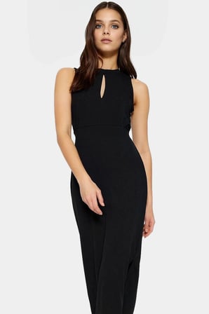 Bodycon Kalıp Midi Elbise Örme Kumaş Choker Yaka Günlük Şık Görünüm Trend Tasarım Seçkin Malzeme