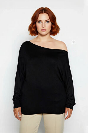 Kadın Regular Kalıp Uzun Kollu Düz Triko Kazak İlkbahar Sonbahar Günlerine Rahatlık Katar Kaliteli