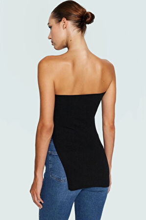 Polyester Viskoz Karışımlı İnce Bluz Regular Boy Yırtmaç Detaylı Dayanıklı Malzeme