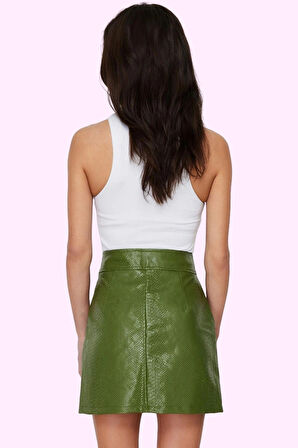 Kadın Dokuma Mini Etek Yüksek Bel A Line Kesim Şık Gece Kombinleri Yaz Aylarının Vazgeçilmezi