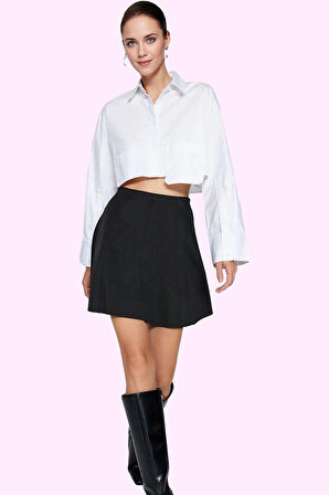 Kadın Pileli Mini Etek Yüksek Bel Kemerli Yazlık Casual Tasarım Yaz Aylarının Vazgeçilmezi