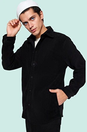 Kadın Unisex Polar Gömlek Ceket Kışın Sıcaklığını ve Şıklığını Bir Arada Sunuyor Günlük Kullanım