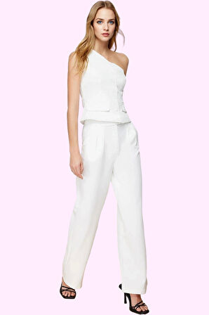 Kadın Regular Pantolon Finike Dokuma Kumaş Casual Stil Rahat Kesim Yaz Aylarının Vazgeçilmezi