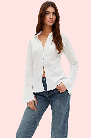 Kadın Basic Fitted Gömlek Renk Casual Günlük Kombinler Hafta Sonu Yaz Aylarının Vazgeçilmezi