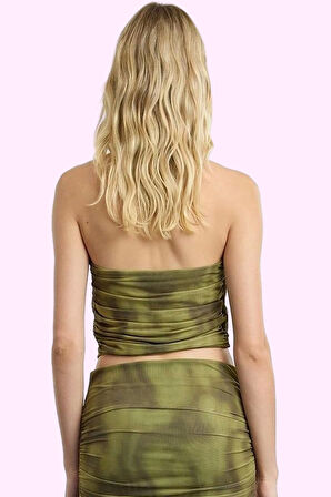 Kadın Örme Maxi Etek; Soyut Desen Kalem Kalıp Beli Lastikli Astarlı Yaz Aylarının Vazgeçilmezi