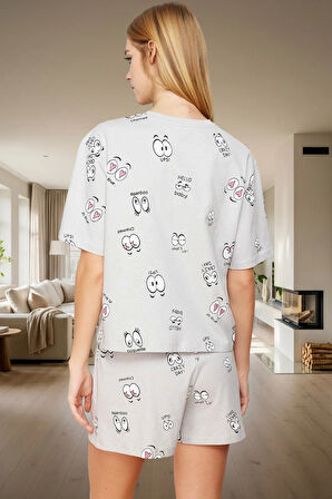 Yazlık Pijama Takımı %100 Pamuk Regular Kalıp Eğlenceli Desenler Seçkin Malzeme Rahat Ve Şık