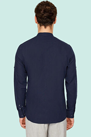 Erkek Pamuklu Slim Fit Hakim Yaka Gömlek Yazın Rahatlığı ve Şıklığı Yaz Aylarının Vazgeçilmezi