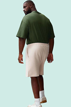 Erkek Pamuklu Rahat Şort Büyük Beden Regular Boru Paça Yaz Günlük Kullanım Kaliteli Malzeme