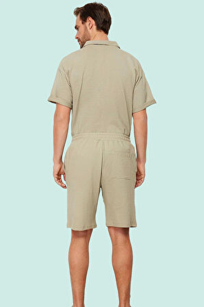 Erkek Pamuklu Örme Şort Straight Kalıp Rahat Günlük Spor Hafta Sonu Yaz Aylarının Vazgeçilmezi