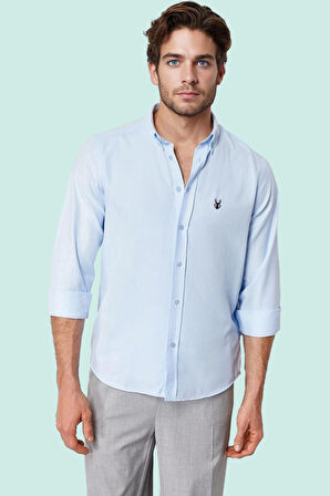 Erkek Oxford Kumaş Gömlek Kolay Ütü Kısa Kol Regular Günlük Kullanım İçin Kaliteli Malzeme