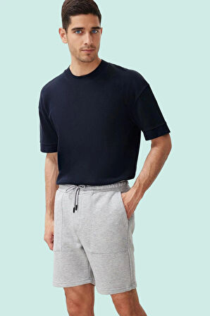 Erkek Şort Yazlık Boru Paça Slogan Baskılı Rahat Günlük Hafta Sonu Yaz Aylarının Vazgeçilmezi