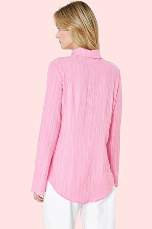 Kadın Basic Fitted Gömlek Renk Casual Günlük Kombinler Hafta Sonu Yaz Aylarının Vazgeçilmezi