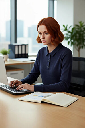 Şık Kadın Polo Yaka Yünlü Triko Kazak Regular Kalıbı İle Gün Boyu Konfor Sunar Kaliteli