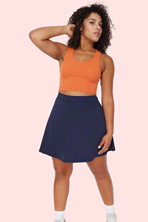 Kadın Şort Etek Yüksek Bel Dar Paça Örme Kumaş Spor Günlük Kullanım Yaz Aylarının Vazgeçilmezi