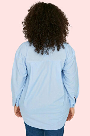 Kadın Regular Kalıp Uzun Kollu Gömlek Günlük Ve İş Hayatı İçin Hafta Sonu Kaliteli Malzeme