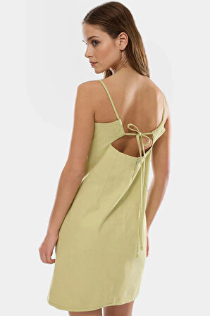 Pamuklu Mini Elbise Vücudu Saran Yazlık Bodycon Kesim Trend Tasarım Seçkin Malzeme