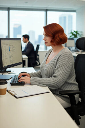 Kadın Triko V Yaka Düz Fitilli Kazak Günlük Kullanım İçin İdeal Regular Kalıp Düşük Kol Tasarım