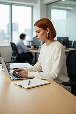 Kadın Oversize Düşük Kol Triko Bisiklet Yaka Gri Metalik Yansımalı Kışlık Kazak Modeli Kaliteli