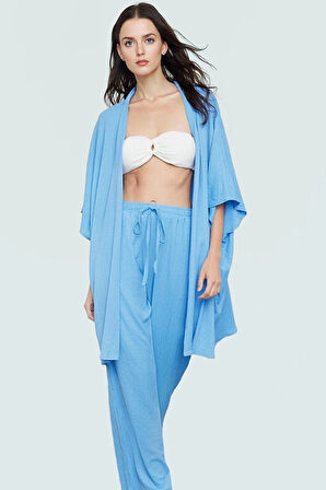 Rahat Polyester Kimono Pantolon Plaj ve Günlük Kullanım Özel Tasarım