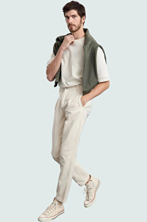 Erkek Regular Fit Pamuk Pantolon Rahat Kesim Günlük Kombinler İçin Yaz Aylarının Vazgeçilmezi