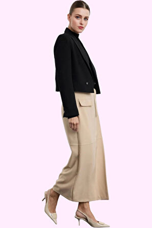 Kadın Düz Desen Maxi Etek Kemerli Anvelop Model Ramadan Koleksiyon Günlük Kaliteli Malzeme