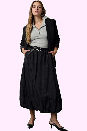 Kadın Polyester Dokuma Maxi Etek Rahat ve Şık Günlük Kullanım Hafta Sonu Dayanıklı Malzeme