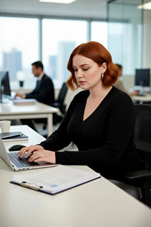 Kadın Düz Desen Fitilli V Yaka Uzun Kollu Triko Kazak Sonbahar Kış Şıklığı İçin İdeal Kaliteli