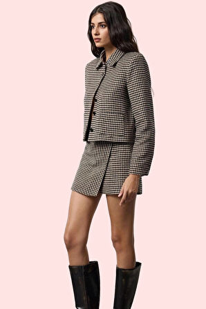 Kadın Kazayağı Desenli Şort Etek Pamuk Günlük Kombinler İçin Hafta Sonu Yaz Aylarının Vazgeçilmezi