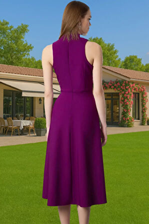 Midi Boy A Kesim Finike Dokuma Abiye Elbise Rahat Kullanım Modern Stil Rahat Kullanım Mükemmel Uyum