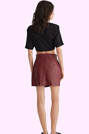 Kadın Dokuma Mini Etek Yüksek Bel A Line Kesim Şık Gece Kombinleri Yaz Aylarının Vazgeçilmezi