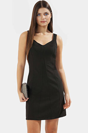 A line Kısa Elbise Dokuma Kumaştan Rahat ve Şık Özel Tasarım Kaliteli İşçilik