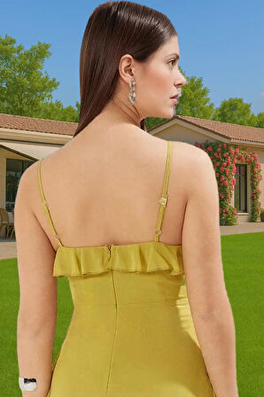 Astarlı Çiçekli Desenli Mini Şifon Elbise Rahat Yazlık Kıyafet Şık Görünüm Profesyonel Görünüm