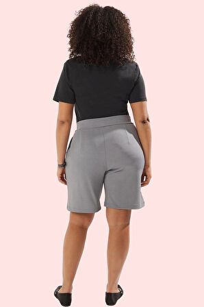 Kadın Boru Paça Örme Şort Polyester Günlük Kullanım için Rahat Hafta Sonu Kaliteli Malzeme