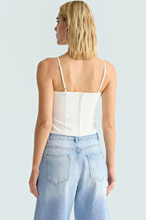 Rahat ve Şık Finike Dokuma Bluz Polyester Elastan Karışımı Modern Stil Özel Tasarım