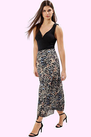 Kadın Renk A Line Midi Etek Viskoz Dokuma Kumaş Casual Tarz Günlük Kullanım Modern Tasarım