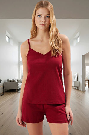 Nefes Alan Pamuklu Pijama Takımı V Yaka Dantel Detay Yüksek Kalite Rahat Ve Şık