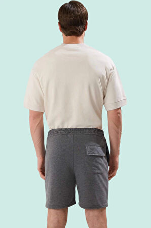 Erkek Baskılı Şort; Kısa Boy Straight Kalıp Çift Cepli Rahat Günlük Yaz Aylarının Vazgeçilmezi