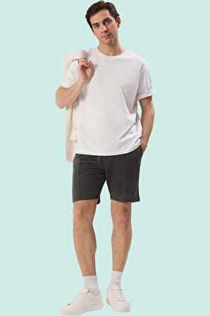 Erkek Yazlık Rahat Şort Günlük Kullanım İçin İdeal Normal Bel Geniş Paça Dayanıklı Malzeme