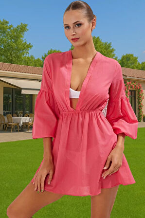 Kadın Pamuk Vual Maxi Plaj Elbisesi Rahat Yazlık Elbise Profesyonel Görünüm Yüksek Kalite