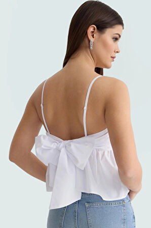 Rahat ve Şık Dacron Crop Bluz Günlük Kombinler İçin Görünüm Mükemmel Uyum Trend Tasarım