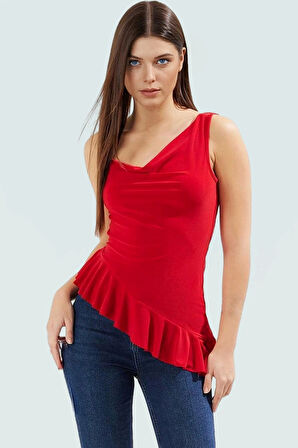 Fitted Kalıp Sandy Dokuma Bluz Rahatlık ve Şıklık Bir Arada Modern Stil