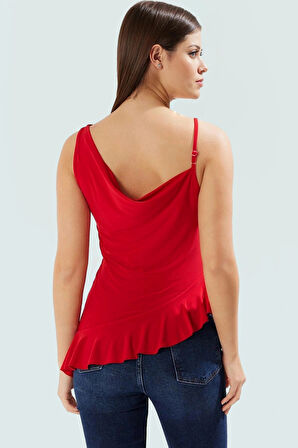 Fitted Kalıp Sandy Dokuma Bluz Rahatlık ve Şıklık Bir Arada Modern Stil