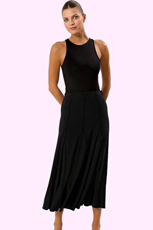 Kadın A line Maxi Etek Esnek Rahat Günlük Kullanım Modern Tasarım Yaz Aylarının Vazgeçilmezi