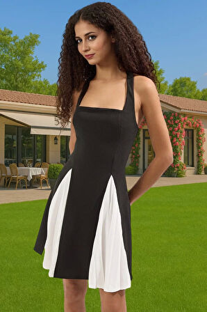 Kısa A Kesim Abiye Elbise Dokuma Kumaş Şık Tasarım Mükemmel Uyum Mükemmel Uyum Uzun Ömürlü