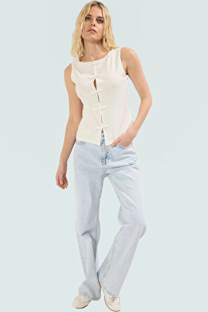 Pamuklu Kaşkorse Bluz Vücuda Oturan Bisiklet Yaka Günlük Stil Şık Görünüm Özenle Seçilmiş