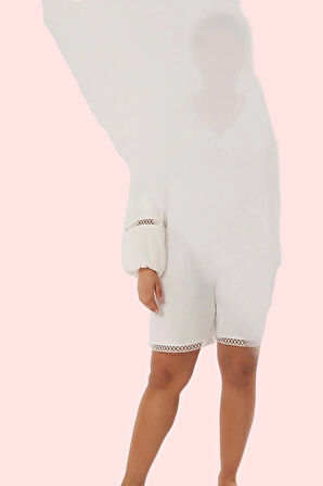 Kadın Pamuklu Dokuma Şort Yüksek Bel Rahat Yazlık Plaj Günlük Kullanım Yaz Aylarının Vazgeçilmezi