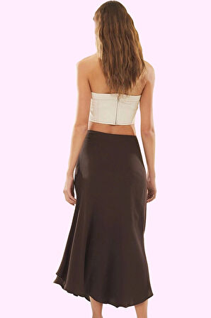 Kadın Viskoz Shally Dokuma Maxi Etek Casual Günlük Stil Yaz Hafta Sonu Stilin Buluştuğu Yer