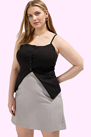 Kadın Mini Dokuma Şort Etek Rahat Kesim Günlük Kombinler Yaz Hafta Sonu Stilin Buluştuğu Yer