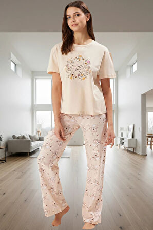 Pamuklu Ayıcıklı Pijama Takımı Rahatlık ve Şıklık Bir Arada Özel Tasarım Trend