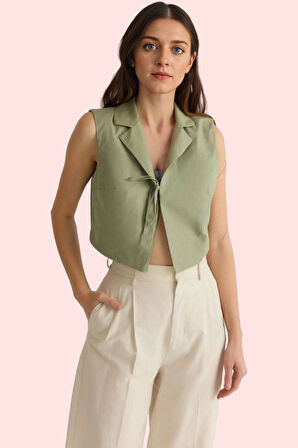 Kadın Pamuk Dokuma Gömlek Önden Bağlamalı Nakışlı Casual Tarz Günlük Kullanım Modern Tasarım